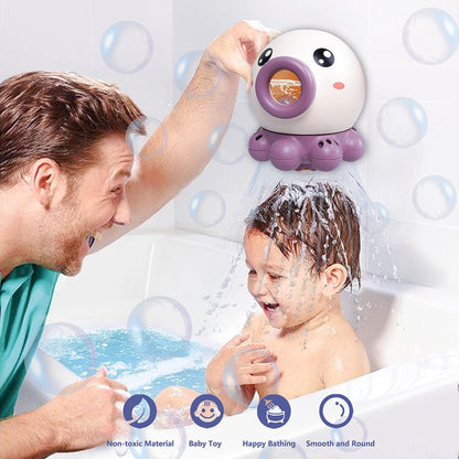 Octopus Water Fountain Bath Toy – Rotating Sprinkler Fun for Kids