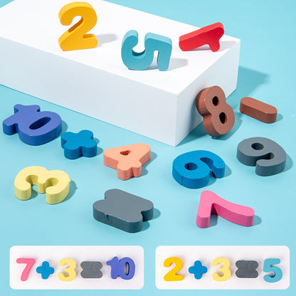 Montessori Wooden Learning Board – Shapes, Colors & Numbers Game