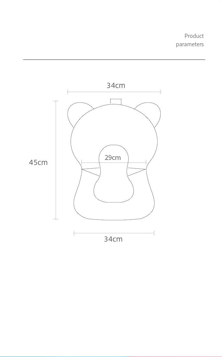 Baby Bath Support Mat – Suspended Newborn Bath Bed Cushion
