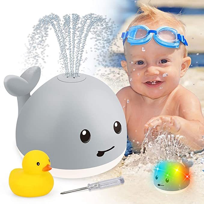 Whale LED Bath Toy – Spraying Water with Light