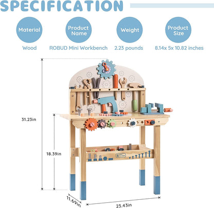 Kids Tool Bench Workshop – Pretend Play Workbench Set