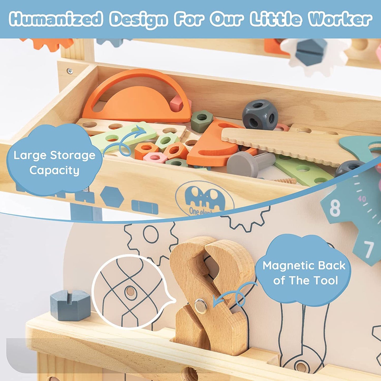 Kids Tool Bench Workshop – Pretend Play Workbench Set