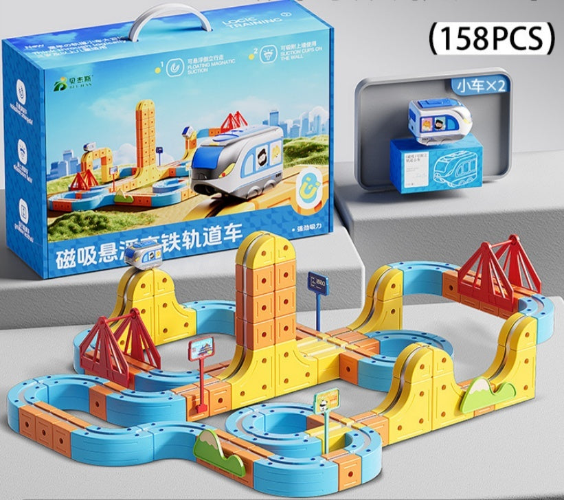 Magnetic Train Track Set – Electric Educational Assembly Toy