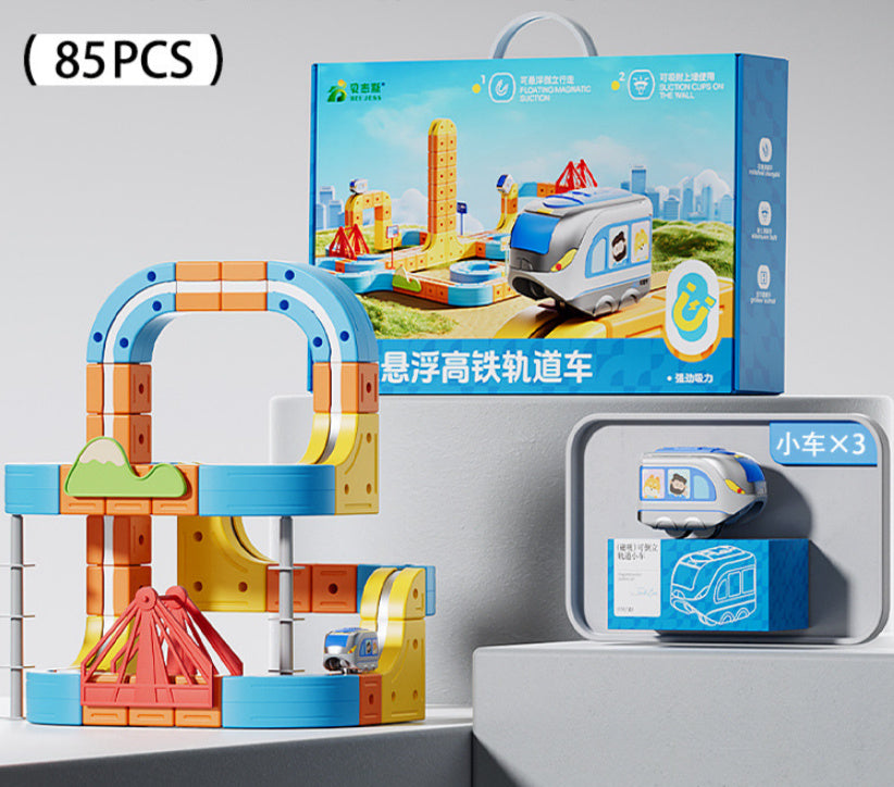 Magnetic Train Track Set – Electric Educational Assembly Toy