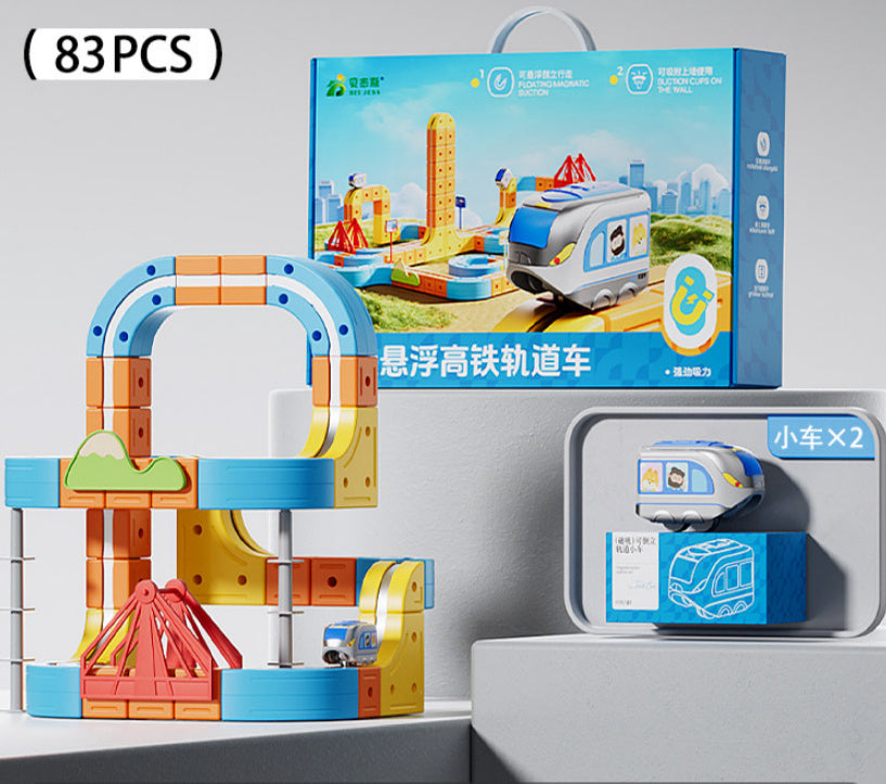 Magnetic Train Track Set – Electric Educational Assembly Toy