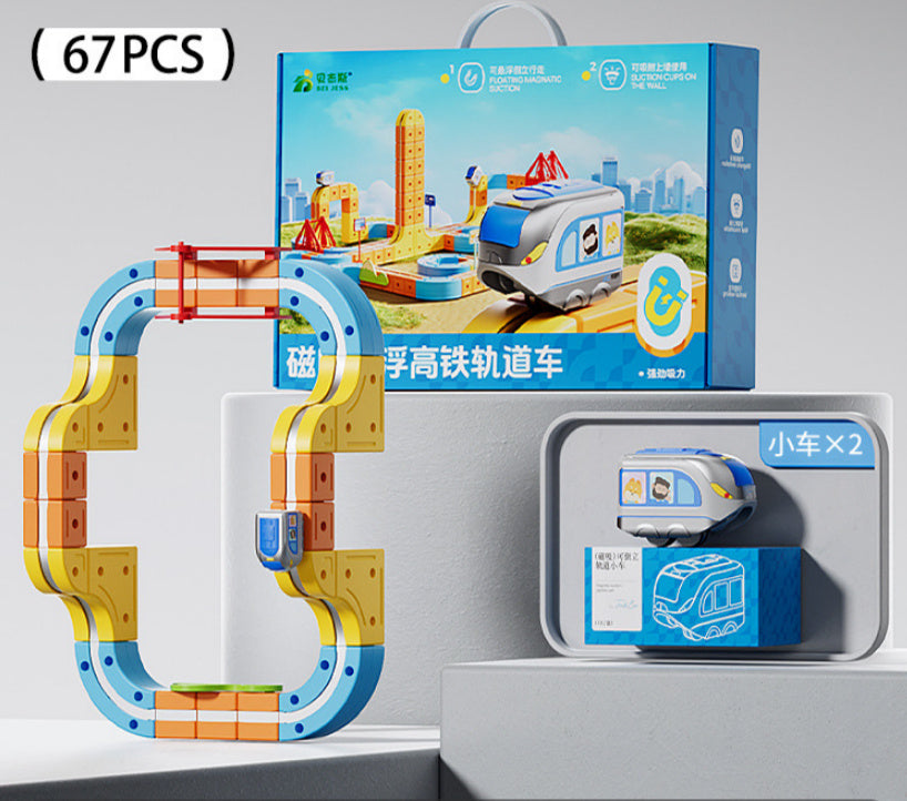 Magnetic Train Track Set – Electric Educational Assembly Toy